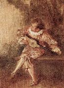 WATTEAU, Antoine Die Serenate painting